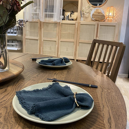 Kintyno Napkin Rings Set of 6 Bamboo Knuckles Style Gold Napkin Holder Ring for Table Decoration,Wedding,Family Dinner,Party, Christmas,Thanksgiving Day,Birthday