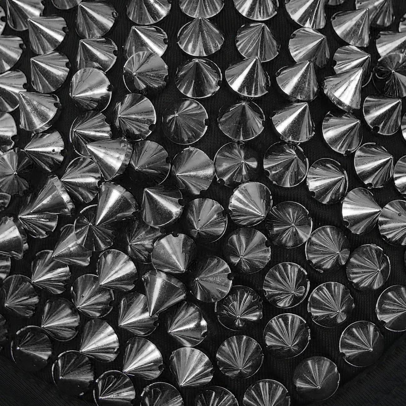 Kimring Women's Steampunk B Cup Spike Studs Rivet Party Club Rave Underwire Sport Bras Tops Grey Medium