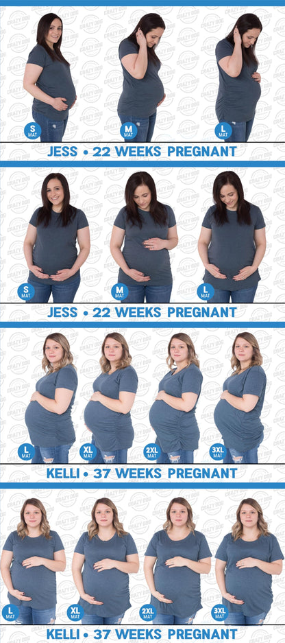 Crazy Dog Womens Maternity T Shirt Funny Skeleton It's A Girl Baby Annoucement Halloween Graphic Novelty Tee Cute Pregnancy Announcement Halloween Costume Black L