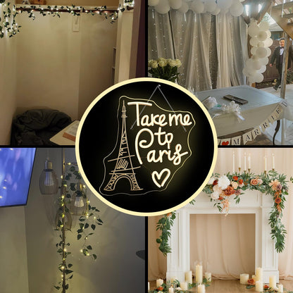 This Must Be The Place Neon Sign Warm White Letter Led Signs for Wall Decor Usb Word Light Up Signs for Bedroom Salon Man Cave Beer Home Bar Wedding Birthday Party Decor Gifts