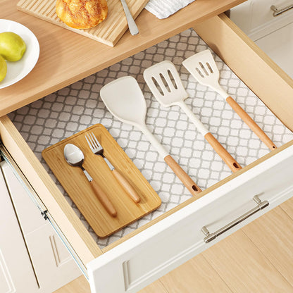 Cooyes Non Slip Refrigerator Liners, 2-in-1 Fridge Mats and Fresh-Keeping Shelf Liners, Absorbs Excess Moisture, BPA-Free, Multiple Sizes for Glass Shelves Kitchen Cabinets Drawers, 6 Pack, 12" × 24"