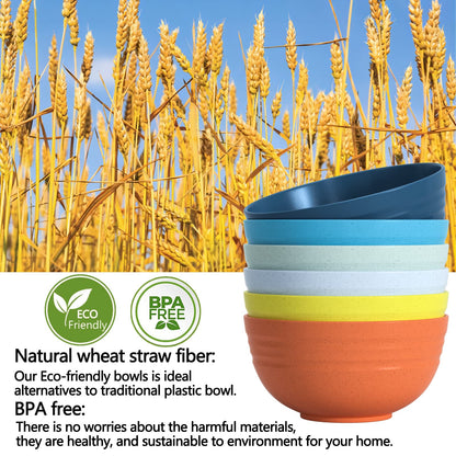 Homestockplus [Set of 6] 68 Oz Salad Bowls Large Serving Bowls Unbreakable Ramen Bowl for Salad, Soup, Ramen, Noodle, Oatmeal, Snack Apply to Kitchen, Freezer,Dishwasher & Microwave Safe