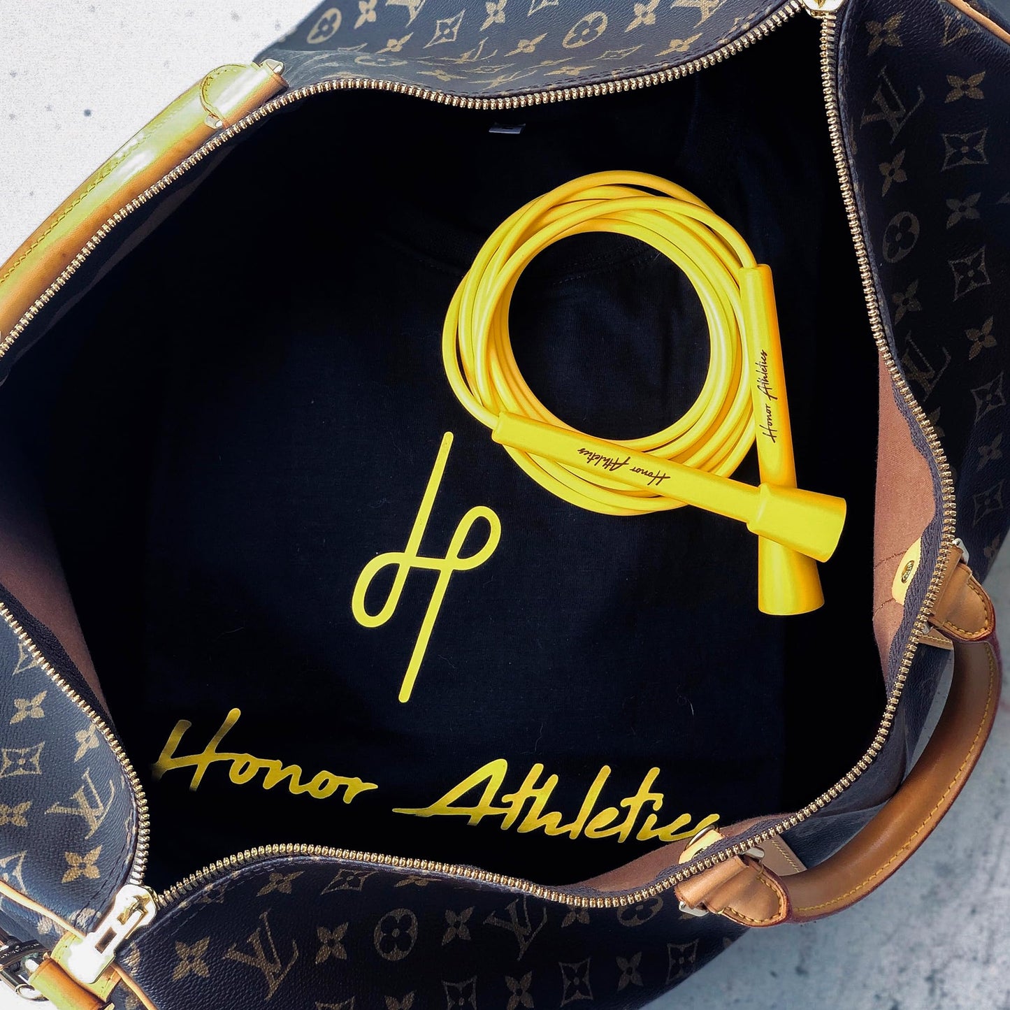 HONOR ATHLETICS Speed Rope, Skipping Rope - Best for Double Under, Boxing, MMA, Cardio Fitness Training Condition - Jump Rope (YELLOW, 10 ft rope – (Fits users up to 6'3"))