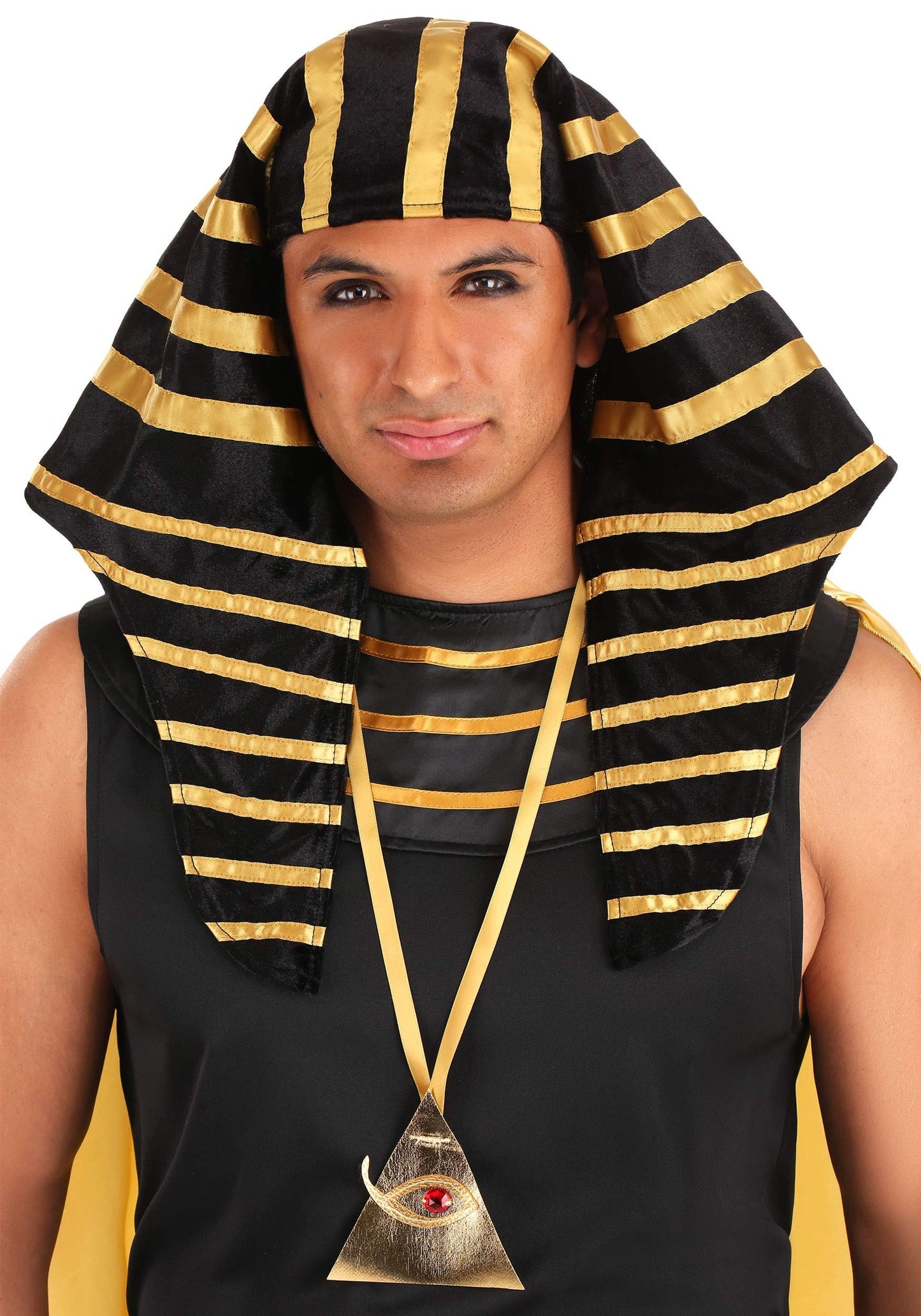Dreamgirl Adult King Tut Costume, Mens Ancient Egyptian Pharaoh, Fashion King of Egypt Halloween Costume Medium