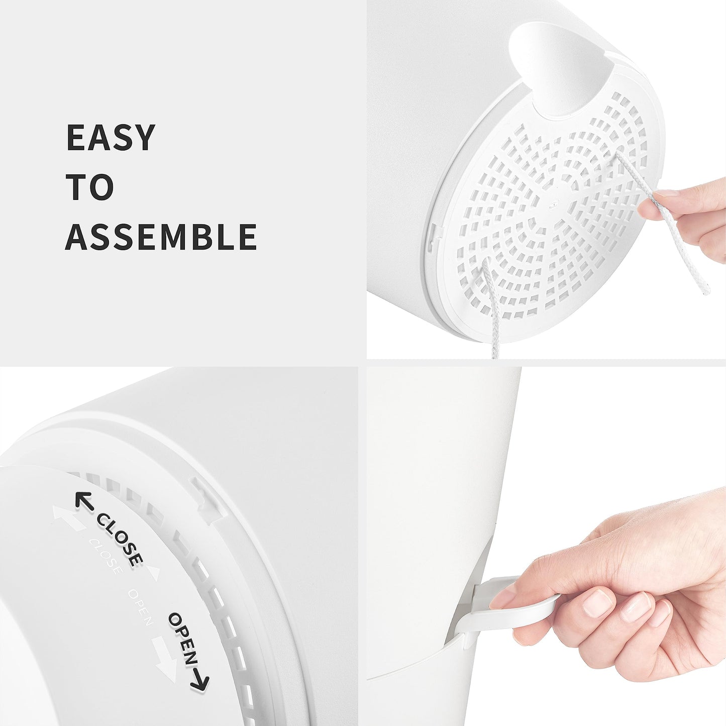 FaithLand 2-Pack 8 Inch Planter Pots for Indoor Outdoor Plants, Self Watering Flower Pots with Deep Reservoir, White with Terracotta …