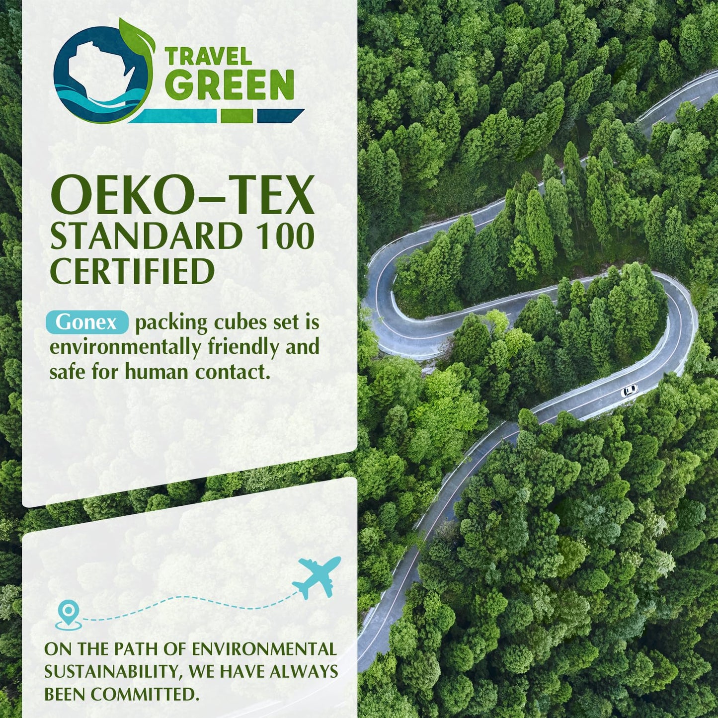 Gonex Compression Packing Cubes, 4pcs Expandable Storage Travel Luggage Bags Organizers, Travel Cubes for Suitcase Carry On (RV)