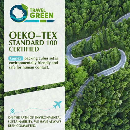 Gonex Compression Packing Cubes, 4pcs Expandable Storage Travel Luggage Bags Organizers, Travel Cubes for Suitcase Carry On (RV)