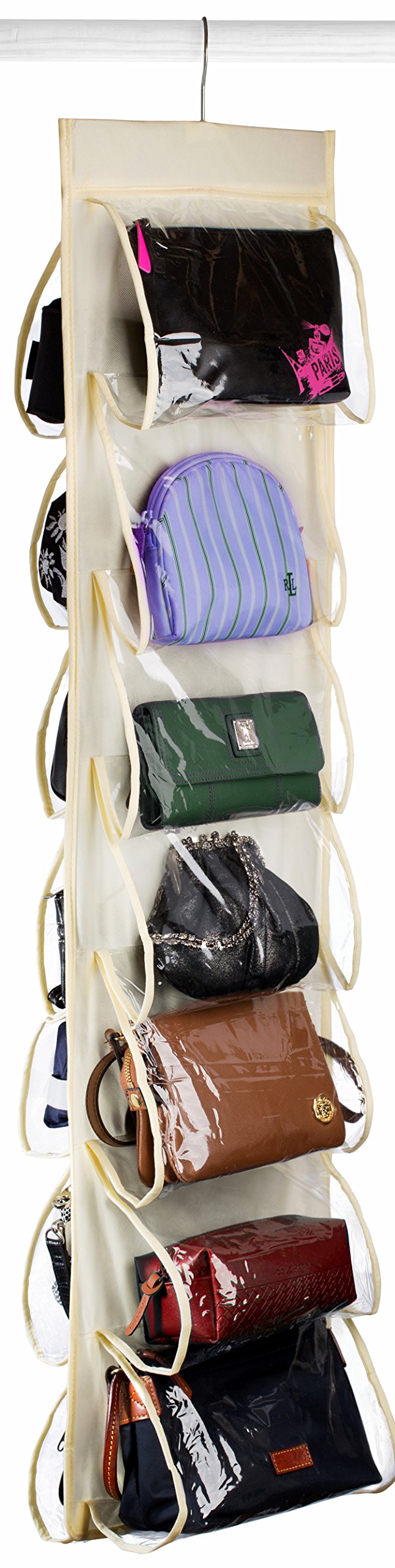 Handy Laundry Hanging Shoe Organizer - 14 Pockets - Clear Pockets Will Protect Your Shoes, Handbags, Purse & Enable You to Find Them Easily. Hang it in a Closet to Keep Your Closet Neat & Organized.