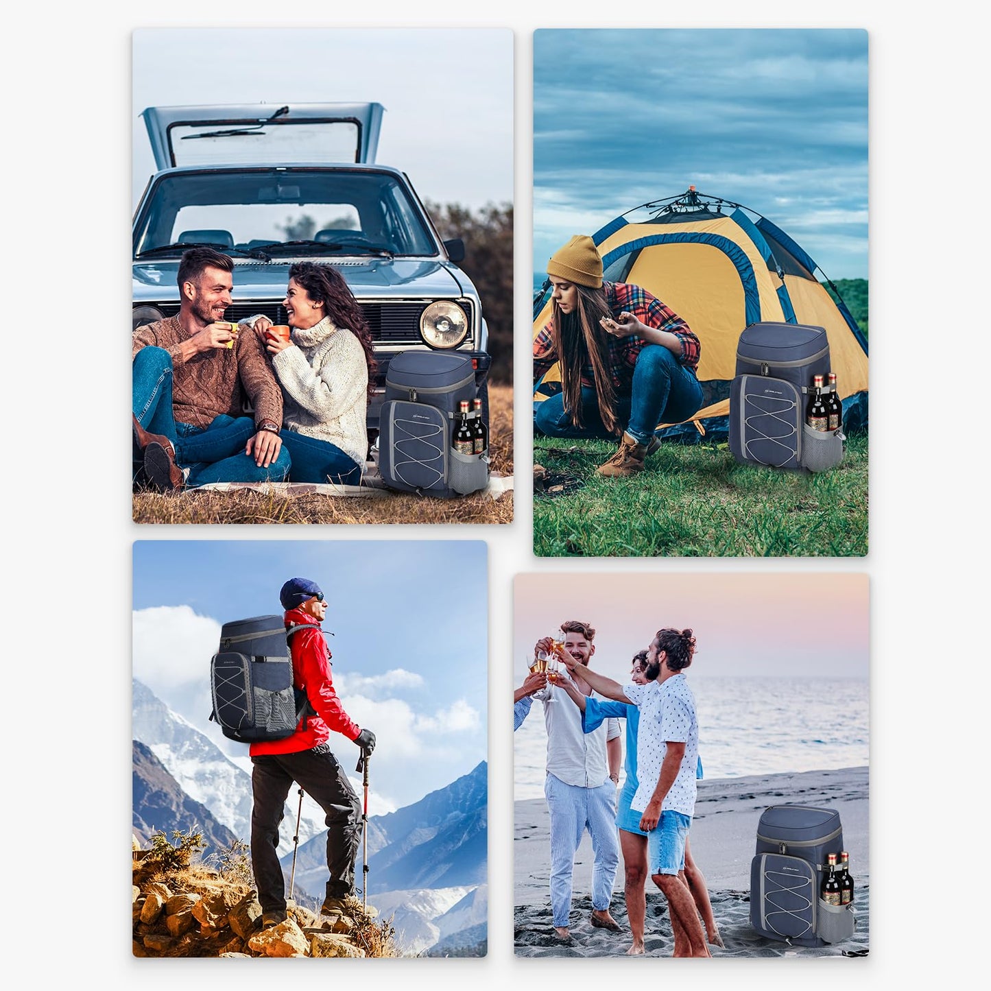 Maelstrom Cooler Backpack,50 Can Backpack Cooler Leakproof,Insulated Soft Cooler Bag,Camping Cooler,Beach Cooler,Ice Chest Backpack,Lightweight Travel Cooler Lunch Backpack for Hiking,Shopping,Blue