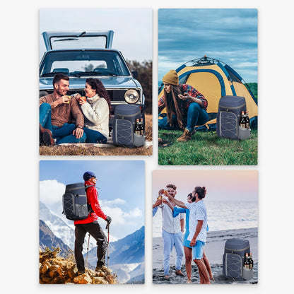 Maelstrom Cooler Backpack,50 Can Backpack Cooler Leakproof,Insulated Soft Cooler Bag,Camping Cooler,Beach Cooler,Ice Chest Backpack,Lightweight Travel Cooler Lunch Backpack for Hiking,Shopping,Blue