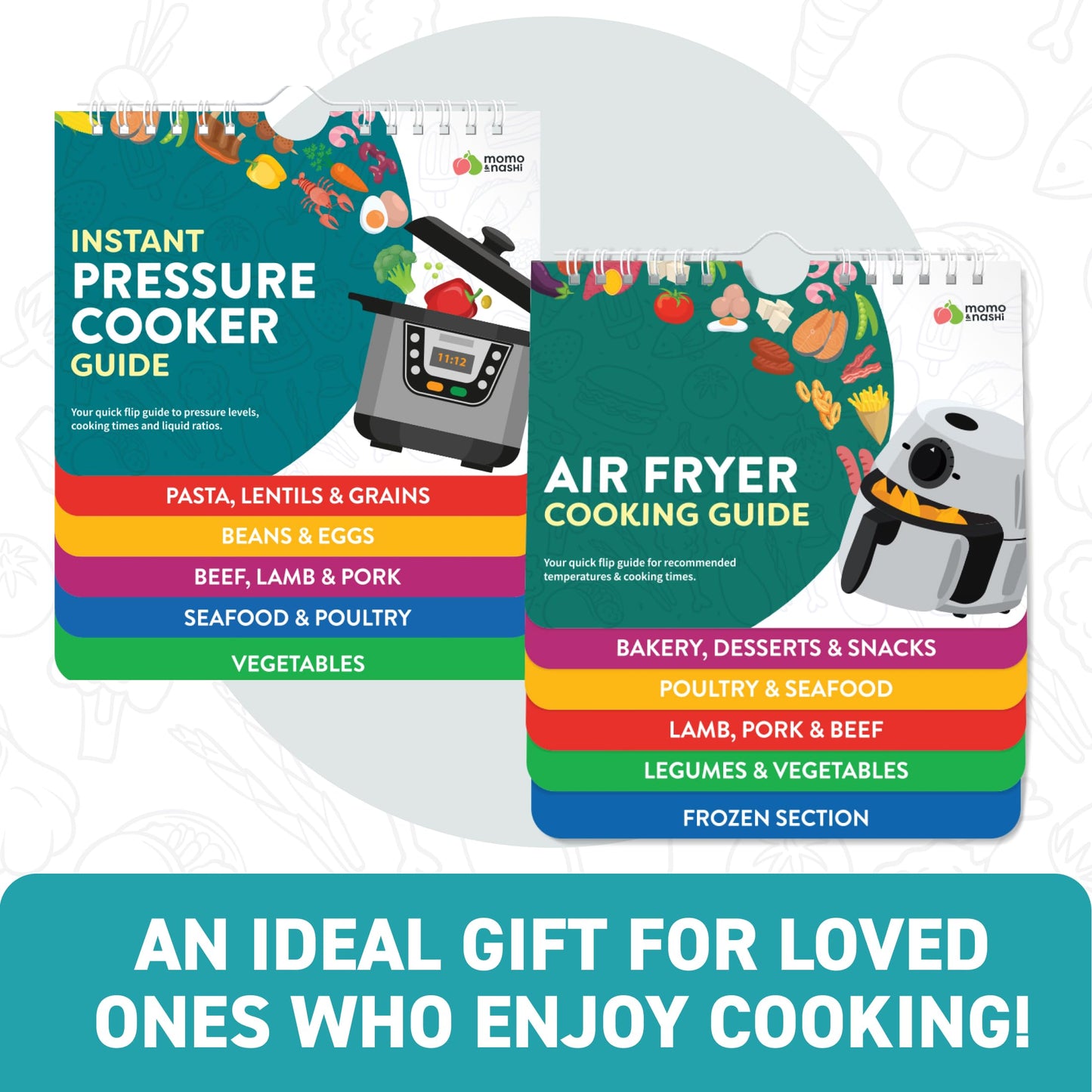 Air Fryer Cheat Sheet Magnets Cooking Guide Booklet - Air Fryer Cookbooks - Air Fryer Liners - Air Fryers Kitchen Gifts Gadgets 2025 and 2026 - Air Fryer Accessories - Air Fryer Cooking Guide