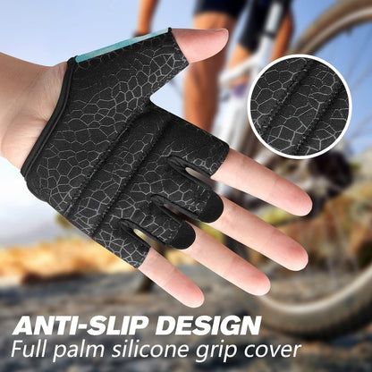 Minimal Weight Lifting Gloves,Short Micro Workout Gloves Grip Pads with Full Palm Protection & Extra Grip for Men Women Weightlifting,Gym,Exercise Training