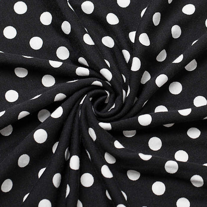 kissmay Plus Size Polka Dot Dress for Women, Plus Size 3/4 Sleeves Fall Halloween Dresses for Women 2025 Wedding Guest Evening Holiday Black Dot 18W