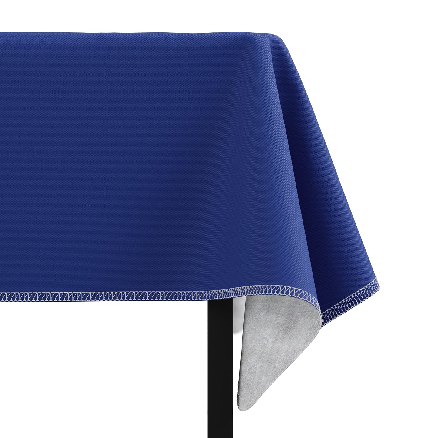 Exquisite Dark Blue Vinyl Tablecloths - 54 in. x 108 in. - Pack of 1 Rectangle Tablecloth with Flannel Backing - Plastic, Reusable & Waterproof