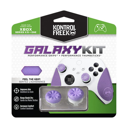KontrolFreek FPS Freek Galaxy Performance Kit for Xbox One and Xbox Series X Controller | Includes Thumbsticks and Grips | Purple