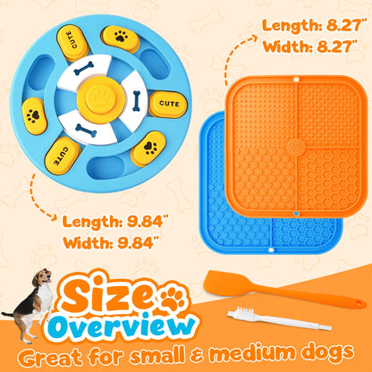 Eefitoys Advanced Dog Puzzle Toys for IQ Training & Mental Stimulation,Dog Lick Mat with Suction Cups for Anxiety Relief and Keeping Them Busy