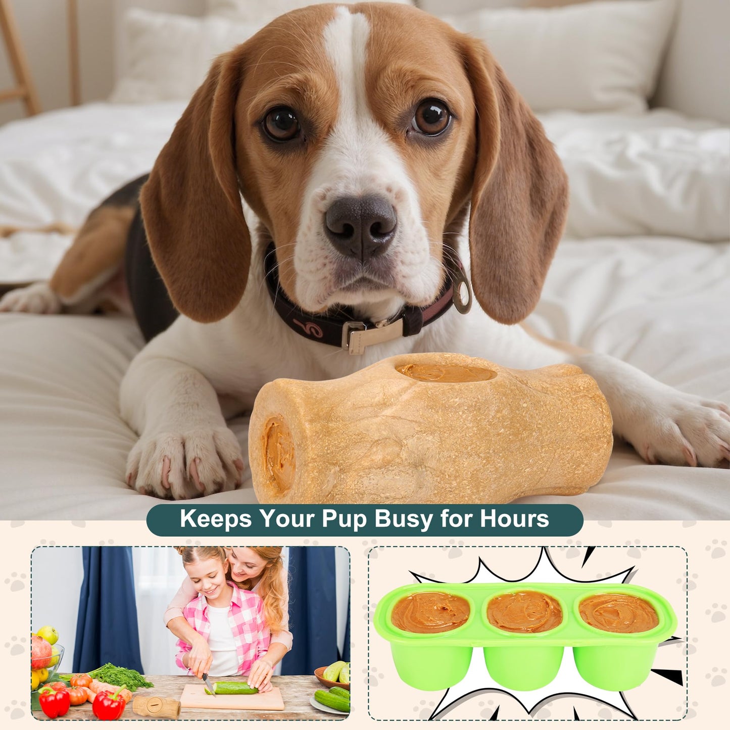 kogven Interactive Dog Toys for Aggressive Chewers,Indestructible Dogs Toy for Large/Medium Breed,Frozen Dog Treat Holder to do Keep Them Busy to Reduces Anxiety