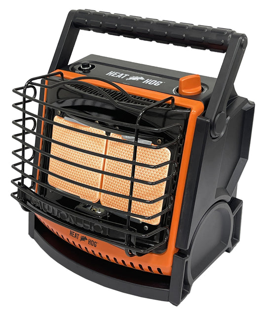 Heat Hog 18,000 BTU Portable Propane Radiant Space Heater, Indoor, Outdoor, Garage, Camping, Outdoor Sports, Boating, RVs, Tiltable Design, Gas Powered