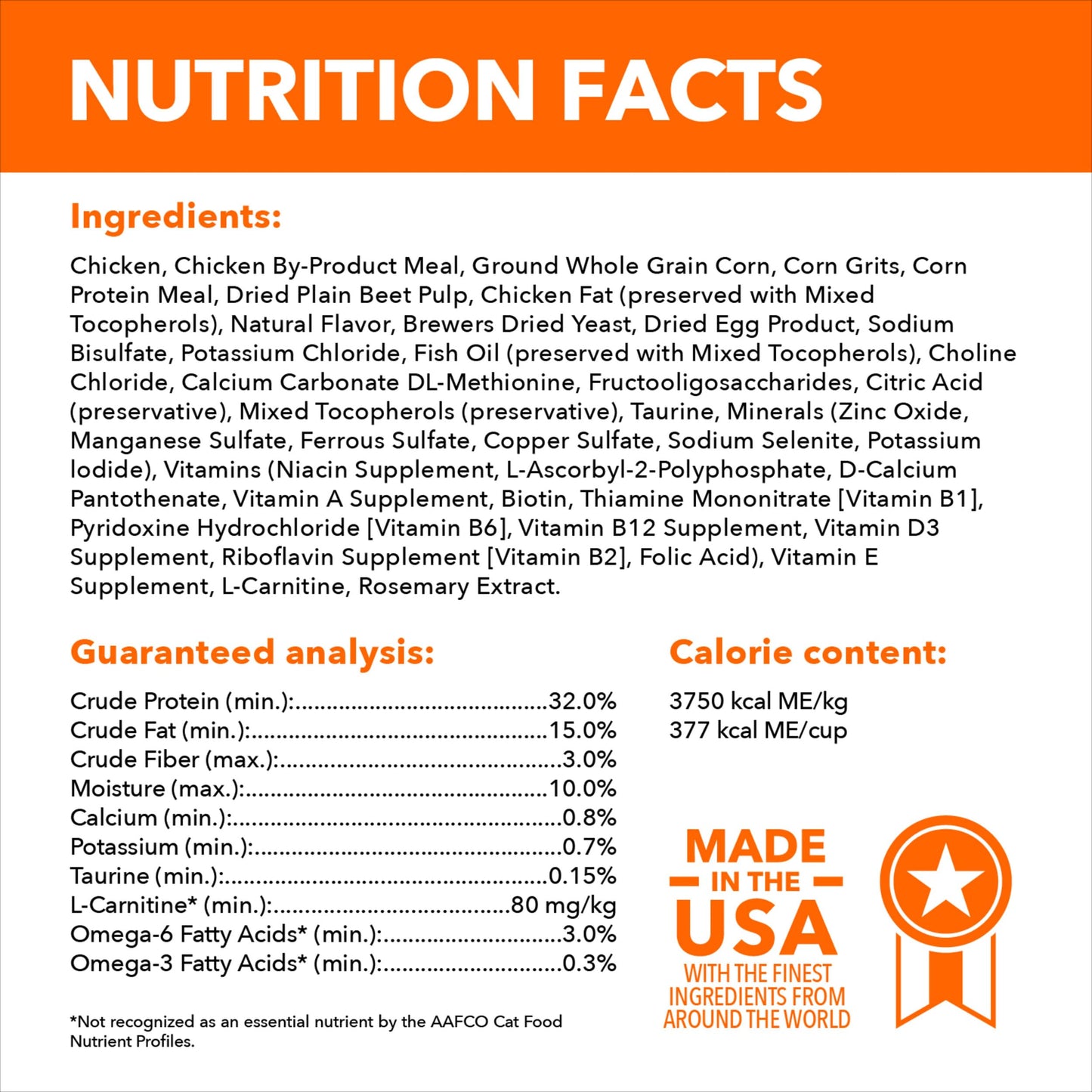 IAMS Proactive Health Adult Healthy Dry Cat Food with Chicken, 3.5 lb. Bag