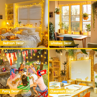 JMEXSUSS 168FT 600 LED Christmas Lights Outdoor Waterproof 8 Modes Indoor String Lights for Outside Warm White Christmas Tree Lights Plug in for Bedroom Wedding Party Holiday Classroom Decorations