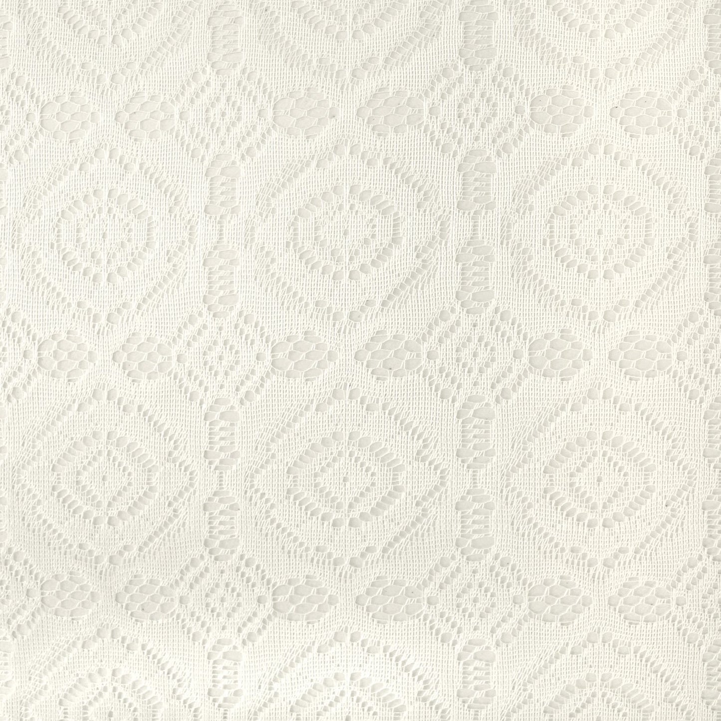 DII Home Essentials 100% Polyester, Machine Washable, Shabby Chic, Vintage Tablecloth or Overlay 63" Round, Vintage Lace Cream