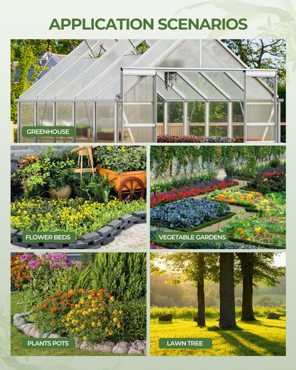 Drip Irrigation System for Watering Garden: 65FT Hydroponic Misting Device Kit with Tubing Hose for Potted Plants Outdoor Indoor Greenhouse Patio Raised Growing Flower Bed Lawn Tree