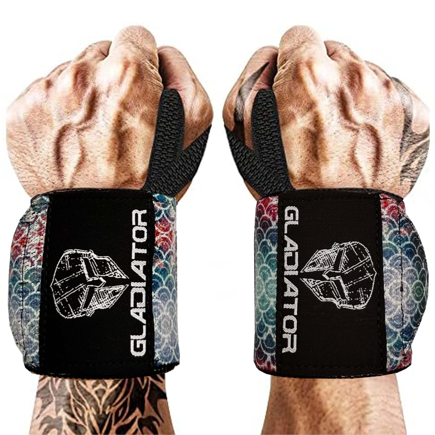 Gladiator | Wrist Wraps for Weightlifting | 18 Inch Weight Lifting Wrist Straps for Men & Women