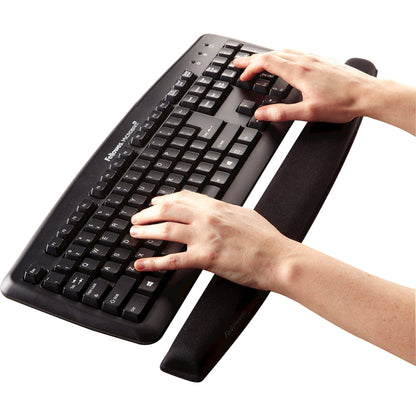 Fellowes Memory Foam Keyboard Wrist Rest - Black (9178201)