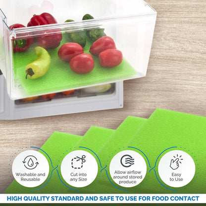 Fruit & Veggie Life Extender Drawer Liner - Refrigerator Organizers and Storage, Fridge Shelf Liners