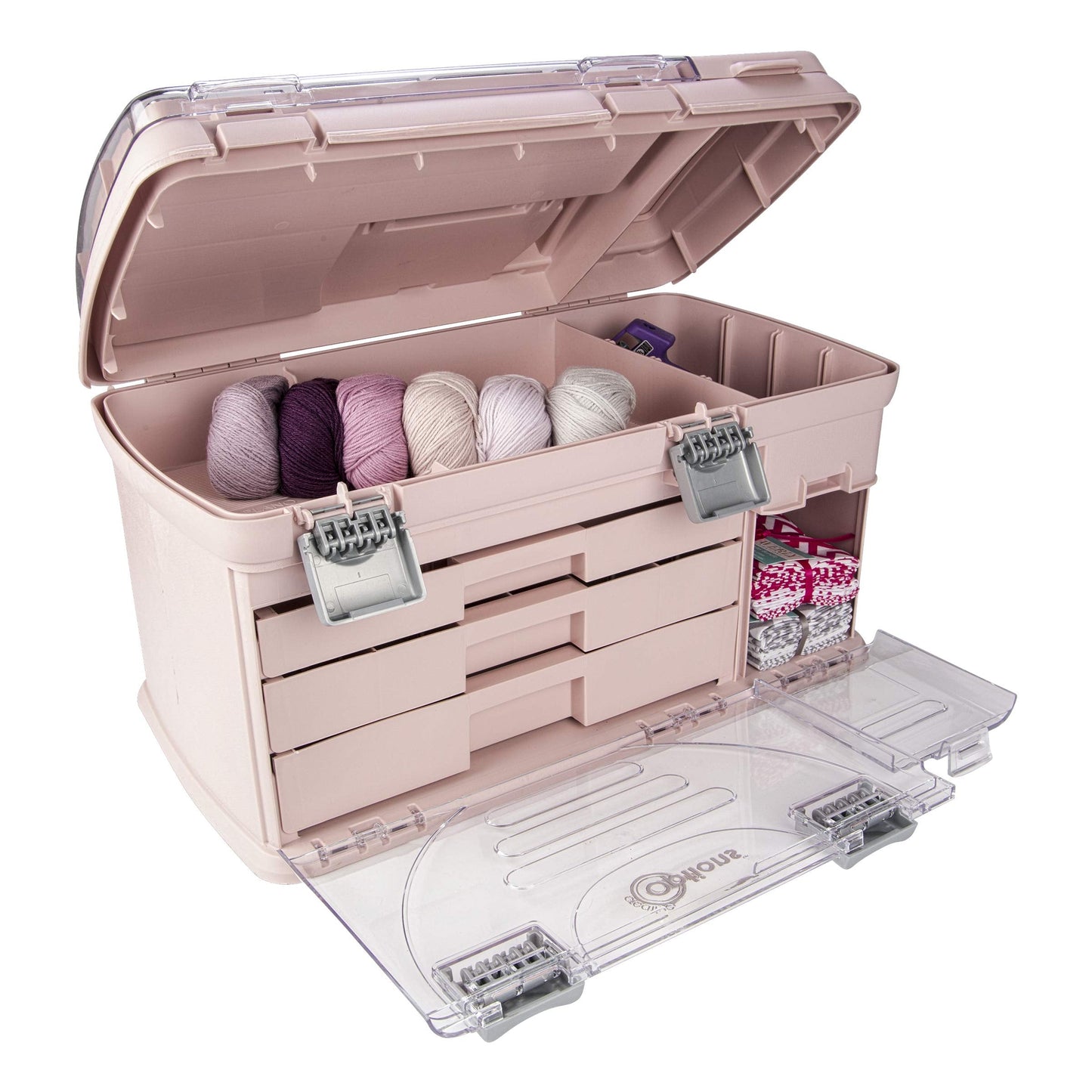 Large Three Drawer Organization System - Two Small Utility Stows | Battery, Jewelry, Small Parts, Craft, Sewing, Paint, Collectibles Storage