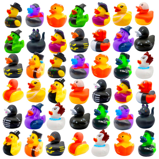 36 Pcs Halloween Rubber Ducks,Baby Showers Accessories Jeep Duckies Bath Toys for Kids Halloween Party Favors,Gift Exchange (Halloween)