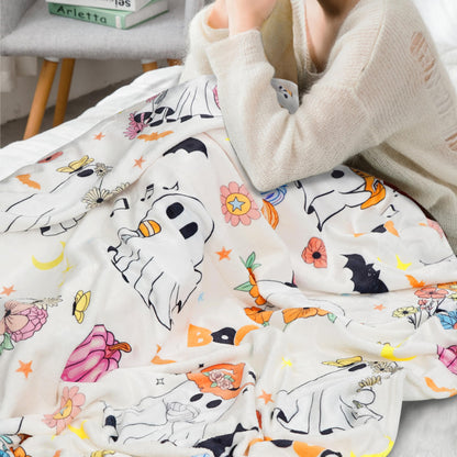 Fall Halloween Blanket Halloween Throw Blankets and Throws Fall Pumpkin Throw Blanket Super Soft Cozy and Plush for Couch and Chair(50" x 60")