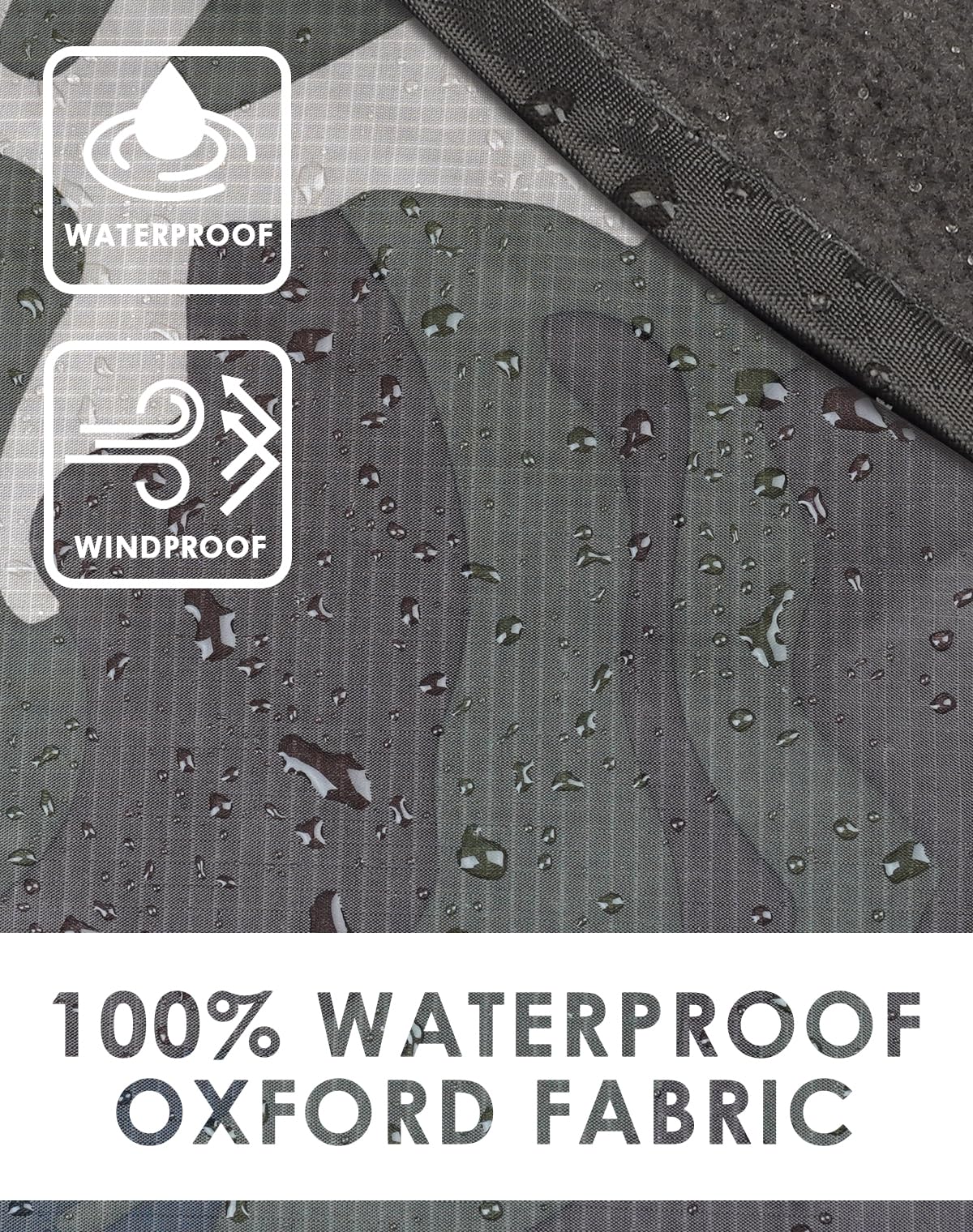 DUKUSEEK Hooded Stadium Blanket, Camouflage Waterproof Windproof Outdoor Fleece Blanket - Large (79x56), Portable, Wearable, Warm for Outdoor Hunting, Sporting Events…