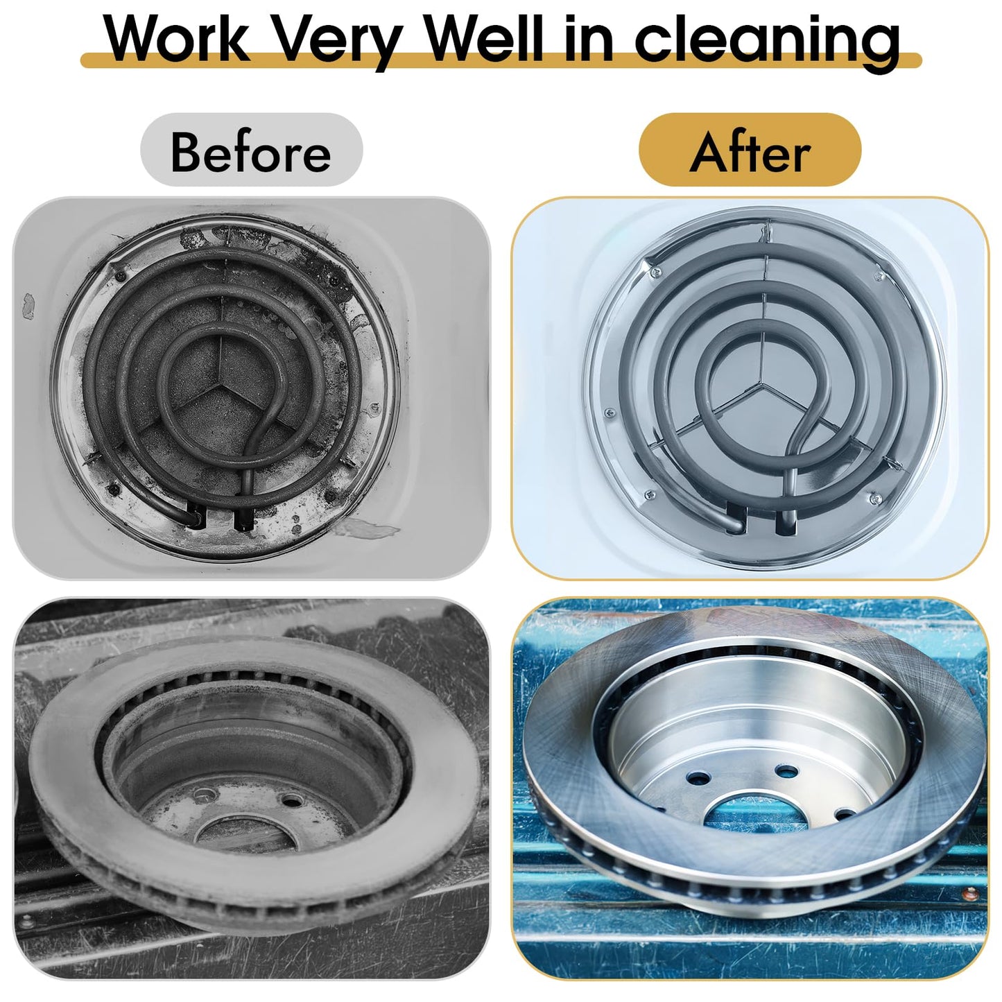 6 Pieces Wire Brushes Set, Small Metal Brass/Stainless Steel/Nylon Brushes for Cleaning Metal Rust and Paint Removal