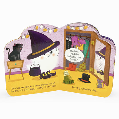 Funny Little Ghost - Halloween Ghost-Shaped Board Book