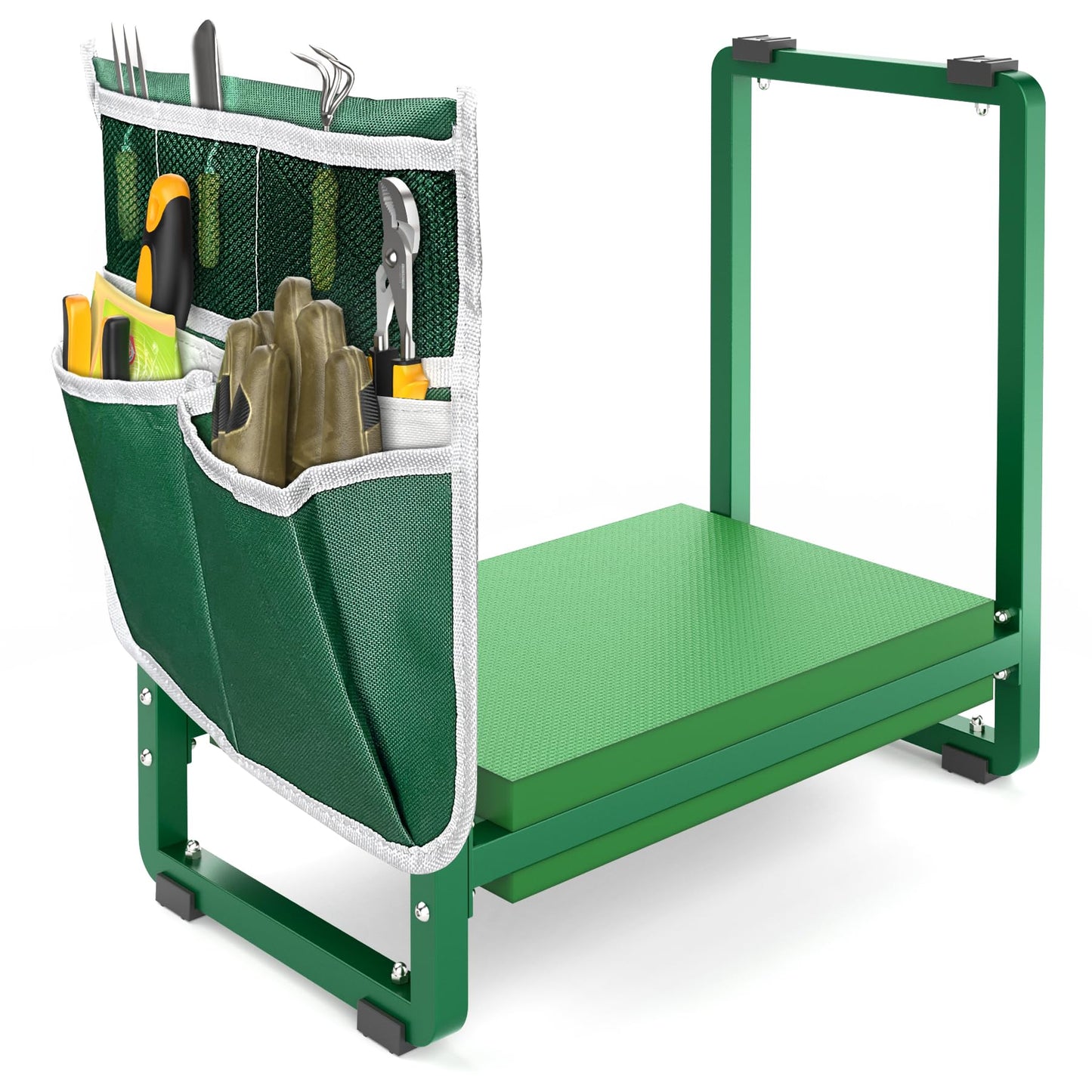 FLINTER 10.2" Wider Garden Kneeler and Seat, Heavy Duty Thick Gardening Bench for Kneeling and Seat - Garden Kneelers for Seniors, Gardening Stools for Women, Grandparents, Gardeners