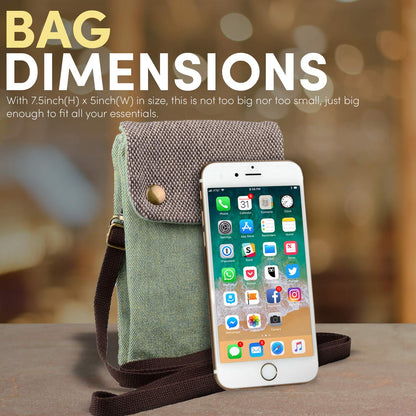 katloo Small Crossbody Cellphone Purse Bag With Shoulder Strap, Travel Pouch Women Passport Phone Holder Wristlet Wallet