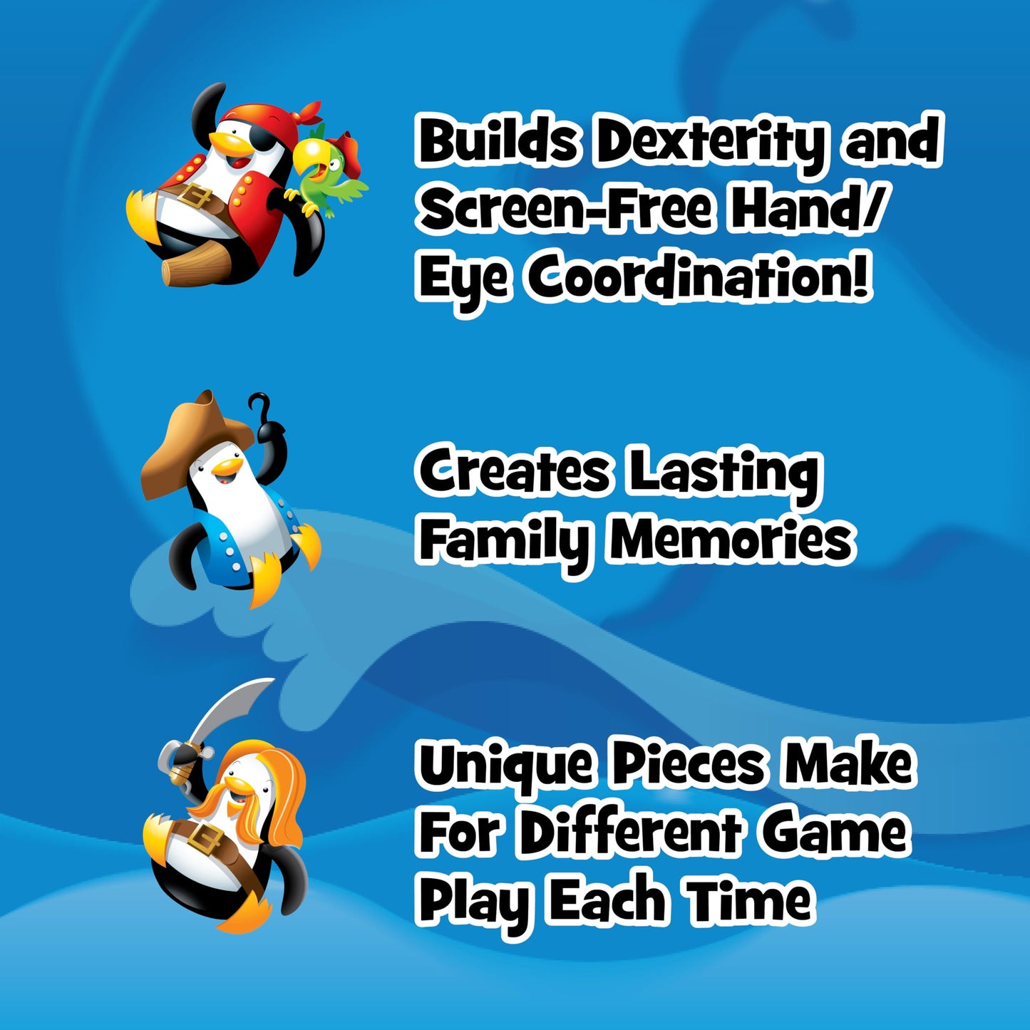 Don’t Rock the Boat Board Game - Kids Games, Family Games for Kids and Adults, Board Games for Family Night, Multi-Player Board Games, Builds Hand & Eye Coordination, Balancing Toy, Ages 5+