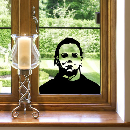 Halloween Window Clings Decorations Spooky Silhouette Removable PVC Double-Side Window Sticker Haunted House Ghost Large Scary Decals for Halloween Party Supplies Home Office Window Glass Mirror