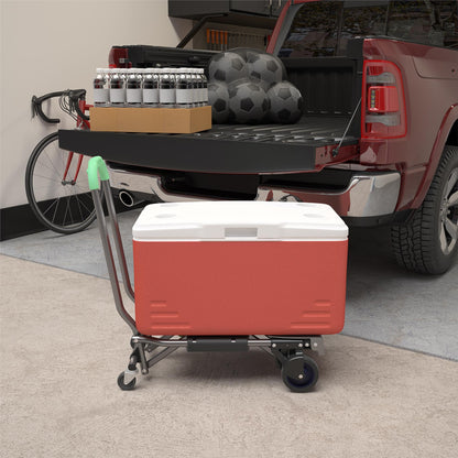 COSCO Shifter Multi-Position Folding Hand Truck and Cart, 300 lb. Weight Capacity, Green, 12222PBG1E