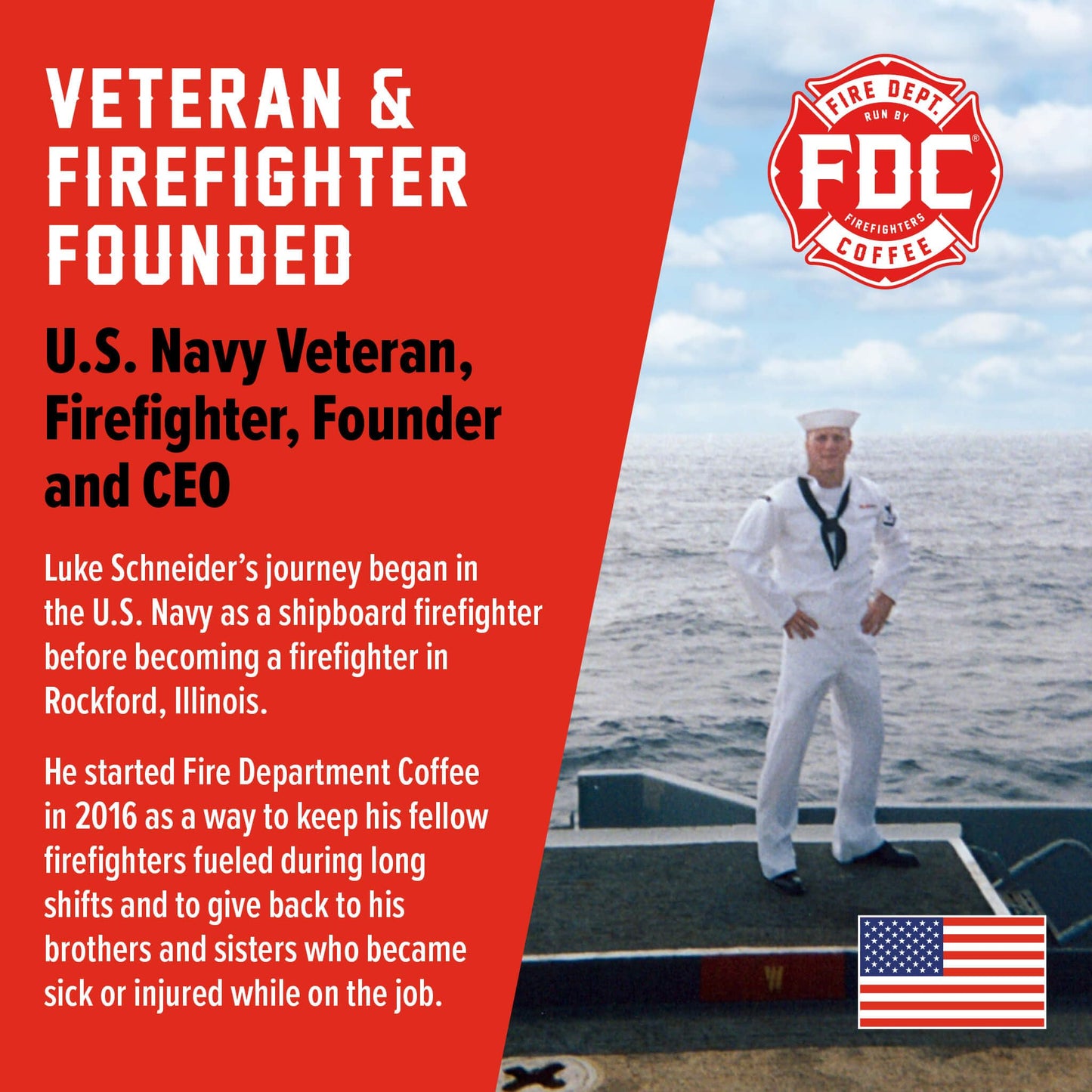 Fire Department Coffee - Black Cherry Bourbon Coffee - Gives Back to Firefighters - Premium Bourbon Infused Ground - Non-Alcoholic - Roasted in the USA - Veteran Owned - 12 oz