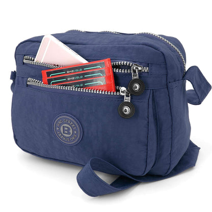 ekavale - Small Shoulder Bag Made of Water-Repellent Nylon - Handbag for Women & Girls - Crossbody Bag - Lightweight Shoulder Bag