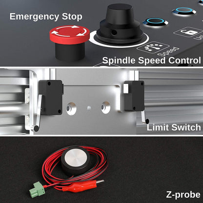 Genmitsu CNC Router Machine PROVerXL 4030 for Wood Metal Acrylic MDF Carving Arts Crafts DIY Design, 3 Axis Milling Cutting Engraving Machine, Working Area 400 x 300 x 110mm (15.7''x11.8''x4.3'')