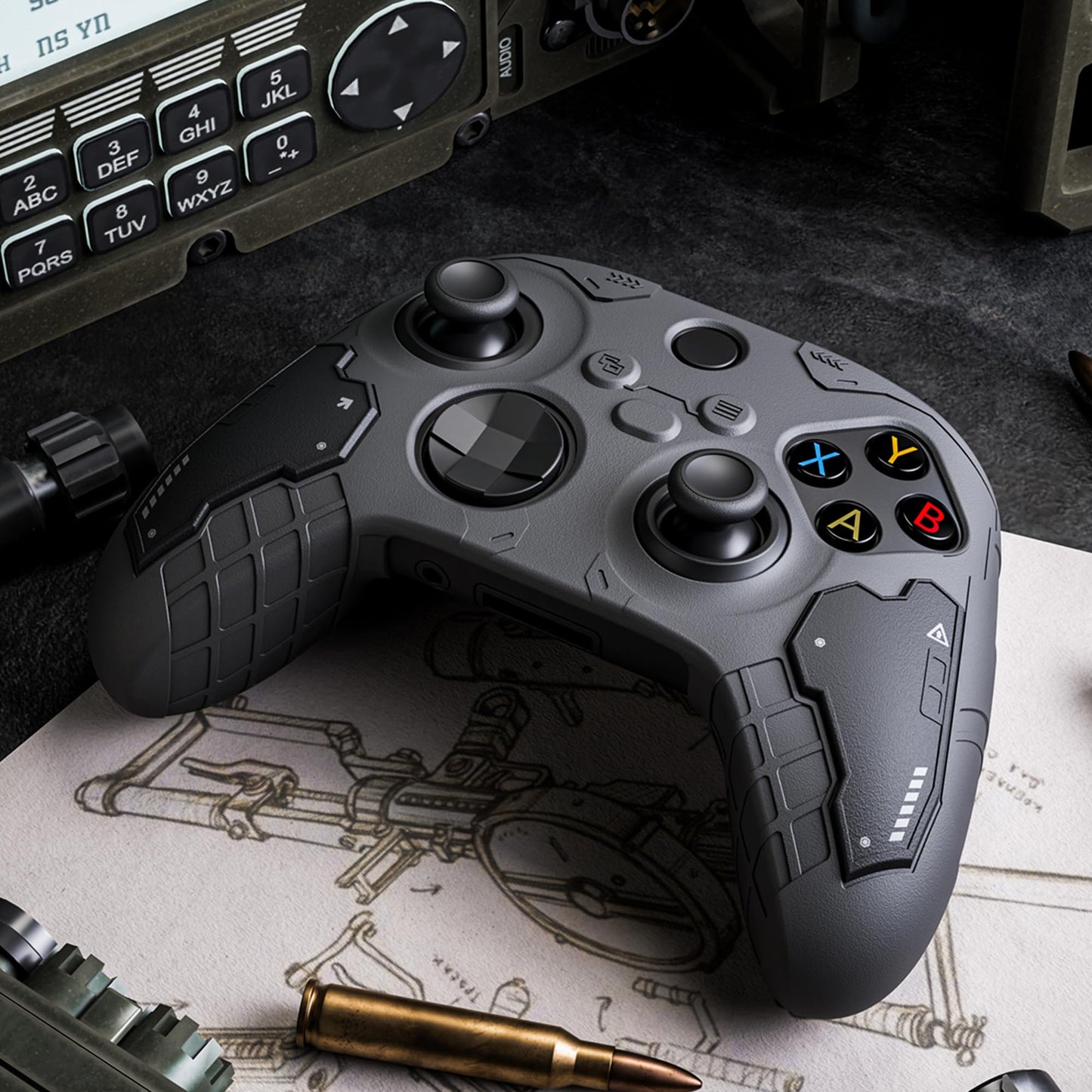 GeekShare G.S.TAC Tactical Controller Skin Grips Set, Anti-Slip Silicone Protective Cover Skin Case for Xbox Series X/S Controller with 2 Thumb Grip Caps