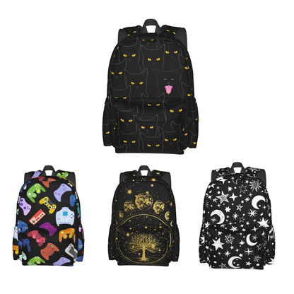 famliihw Black Cat Backpack Bookbag Laptop Backpacks Multipurpose Daypack for Boys Girls School Men Women Travel Hiking