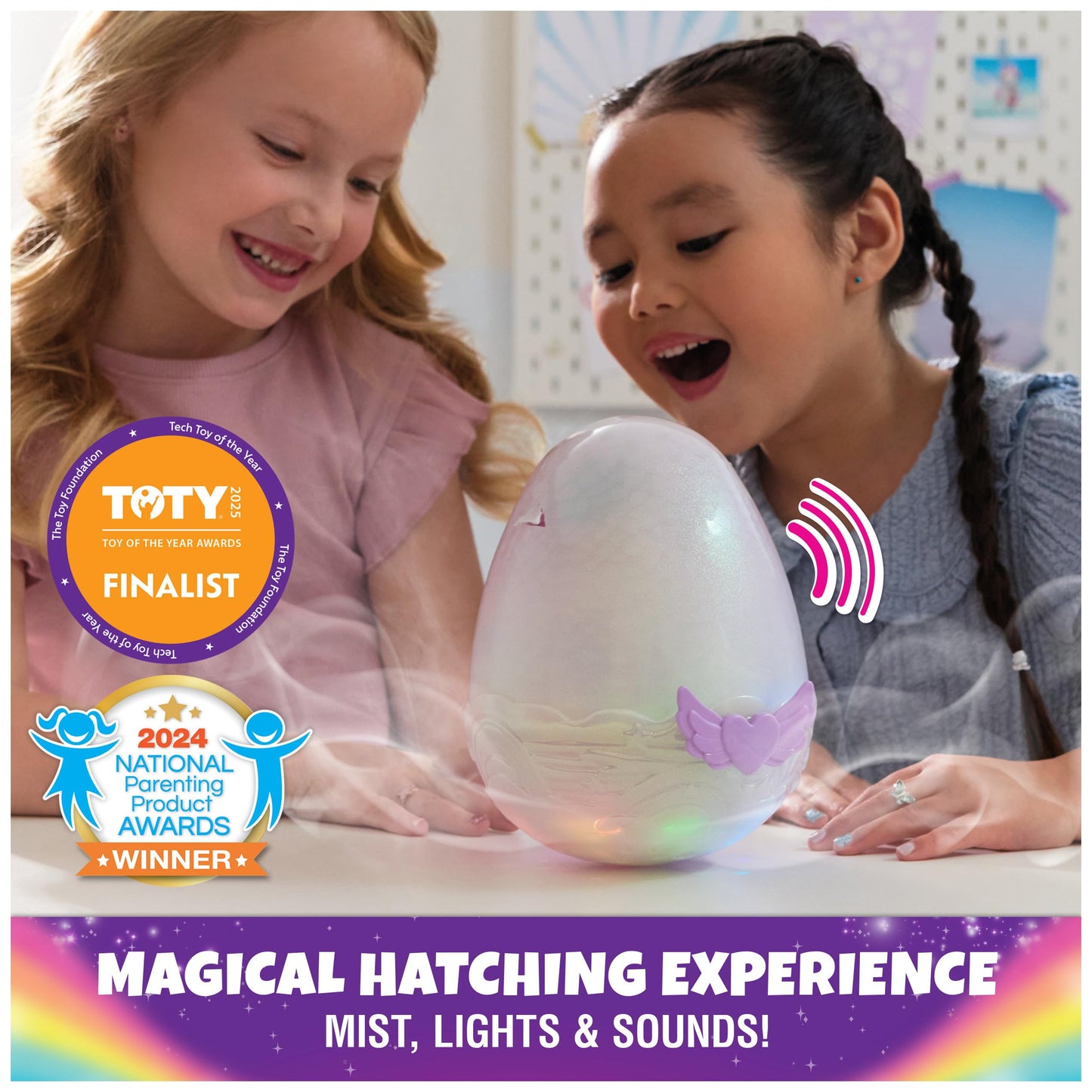Hatchimals Alive, Mystery Hatch Pufficorn, Surprise Interactive Toy & Egg with Mist, Lights & Sounds (Styles May Vary), Kids Toys for Girls & Boys