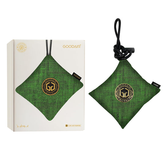 GOODAIR HEPA Car Air Purifier Bag & Pouch | 75g Activated Carbon Filter, Absorb Toxic Gases, 2.0 Premium Certified Air Purifier, Suitable for All Cars, 24/7 Air Purification - Forest Green