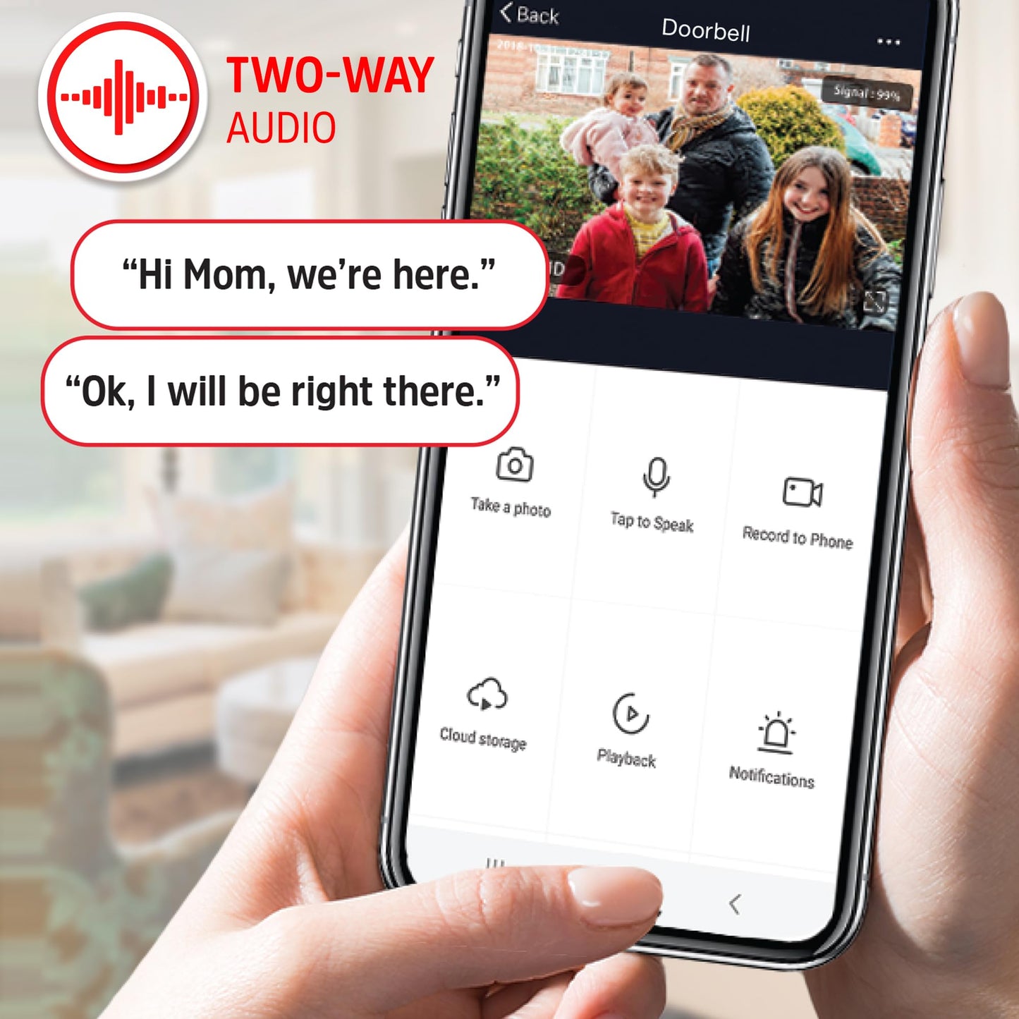 Energizer Smart Doorbell & Chime, Wired 1080p Video Doorbell Security Camera, 2-Way Audio, Night Vision, Cloud & Card Storage, Works with Alexa & Google Home, Motion Sensor, Requires Existing Wires