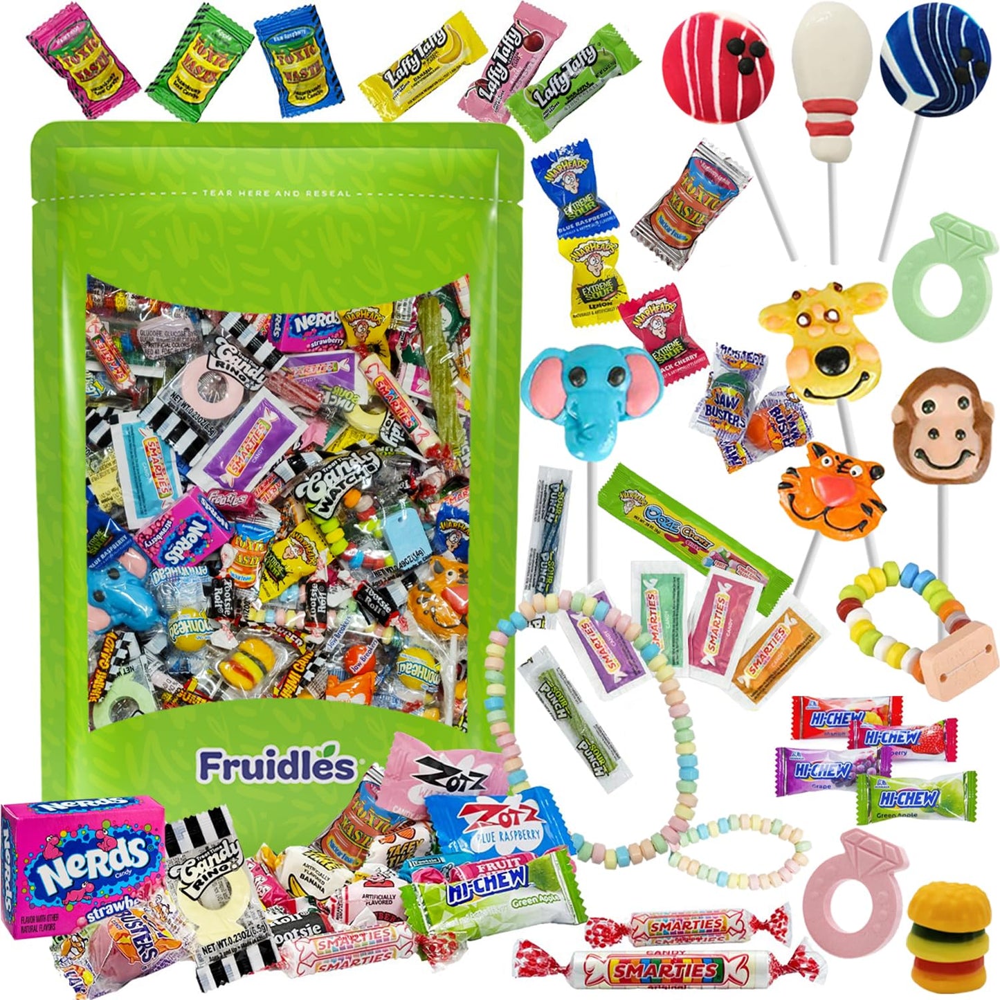 Fruidles Mega Candy Assortment Mix, Perfect for Birthday Party, Social Events, Treats, Assorted Candies & Flavors (Half-Pound)