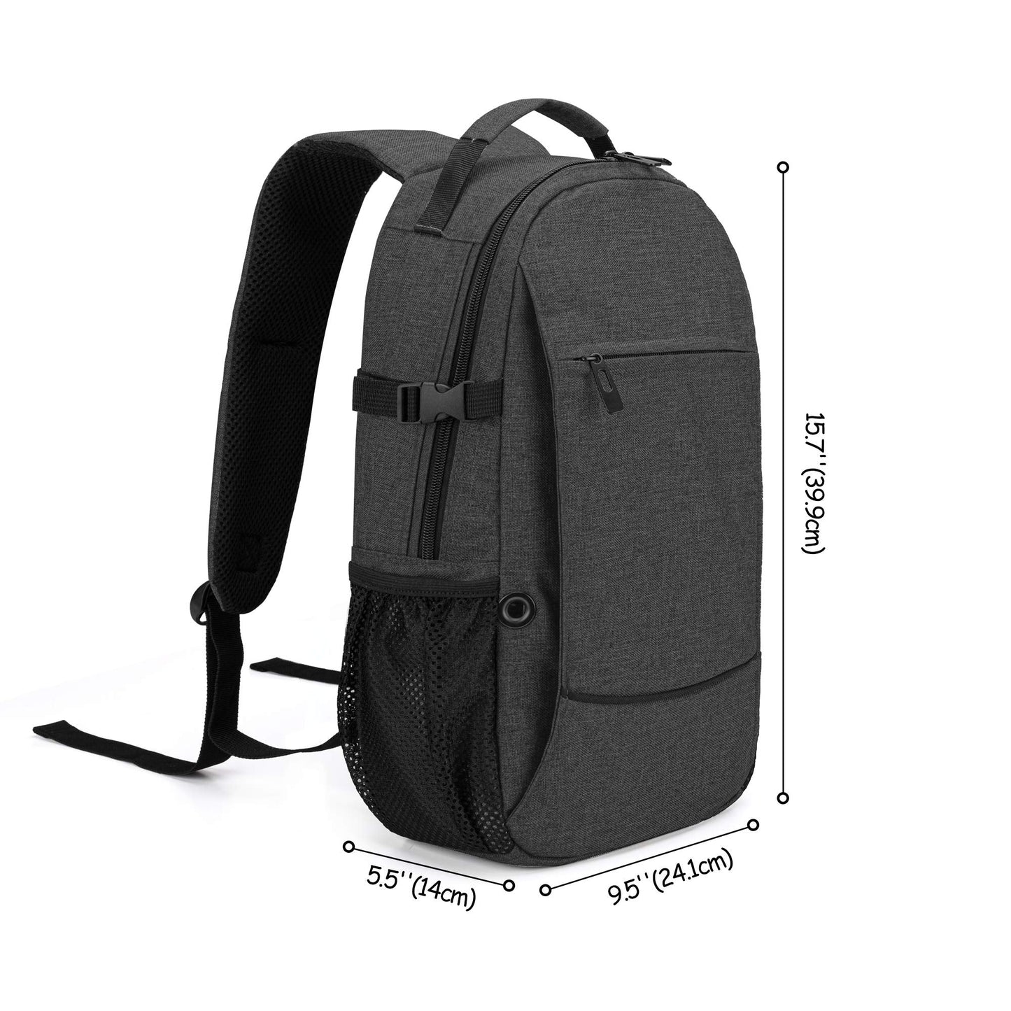 CURMIO Oxygen Tank Backpack, Portable Oxygen Cylinder Carrying Bag for Travel, Fits for Tank Size M2, M4/A, ML6, M6/B, M7, M9/C, Patent Design, Black